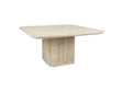 Vander Cream Washed Square Dining Table by Classic Home at Eve Furniture