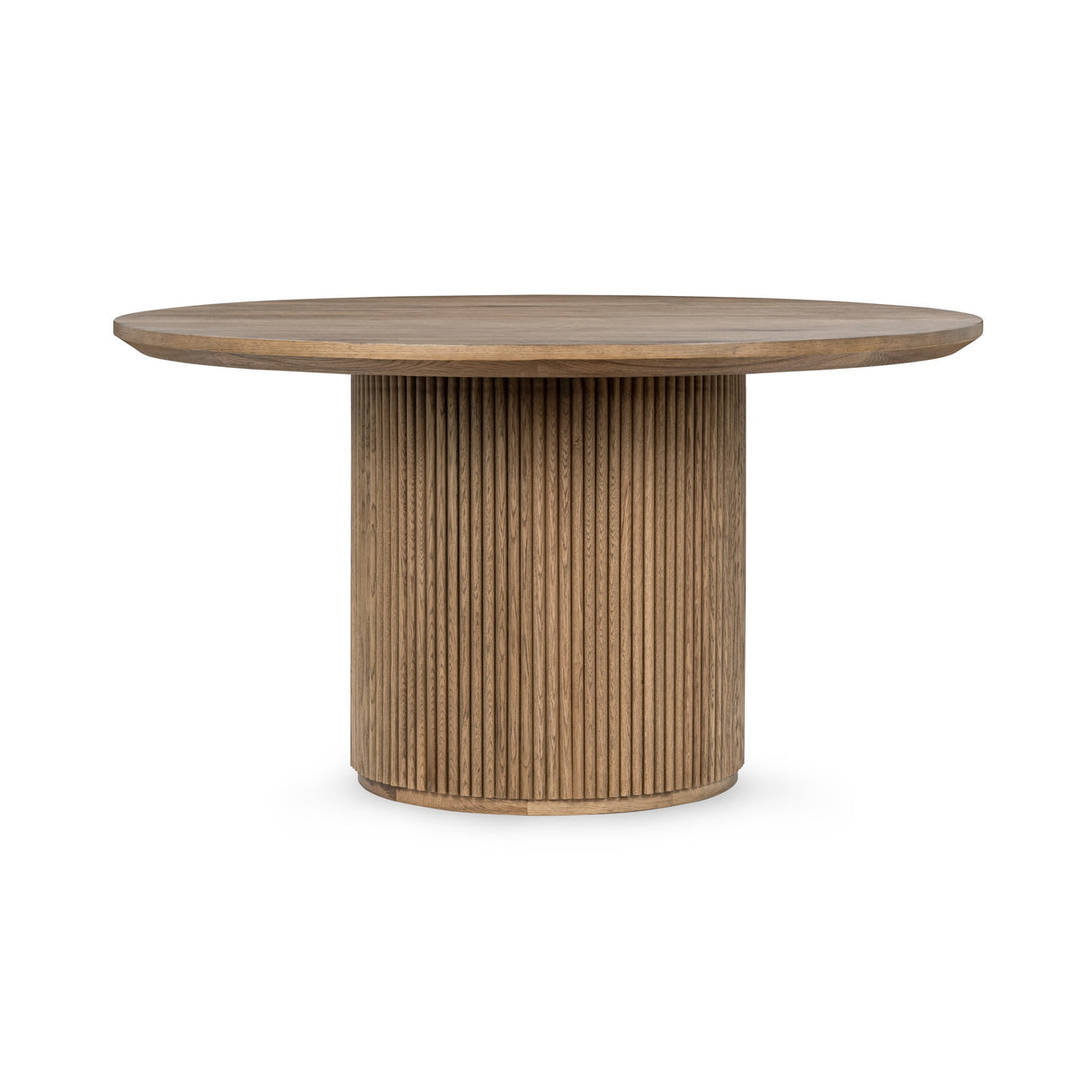 Vander Solid Wood Round Dining Table - Tawny Brown by Classic Home at Eve Furniture