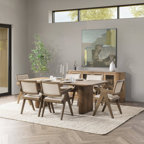 Vander Tawny Brown Rectangular Dining Table by Classic Home at Eve Furniture