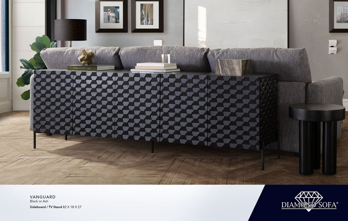 Vanguard Carved Wood Sideboard by Diamond Sofa at Eve Furniture