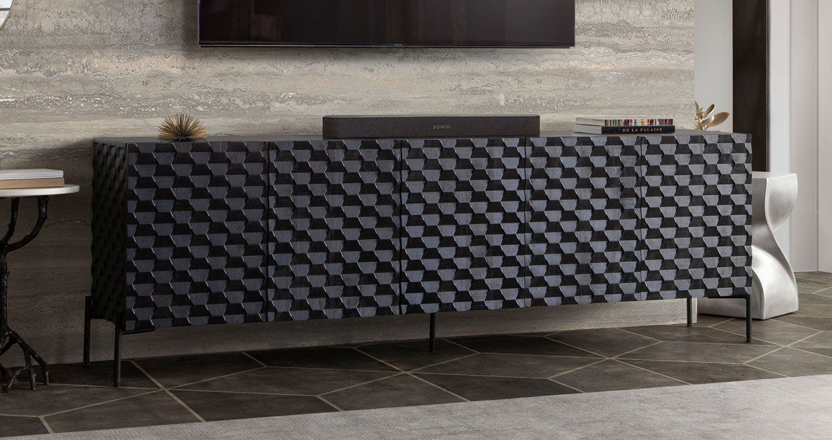 Vanguard Carved Wood Sideboard by Diamond Sofa at Eve Furniture