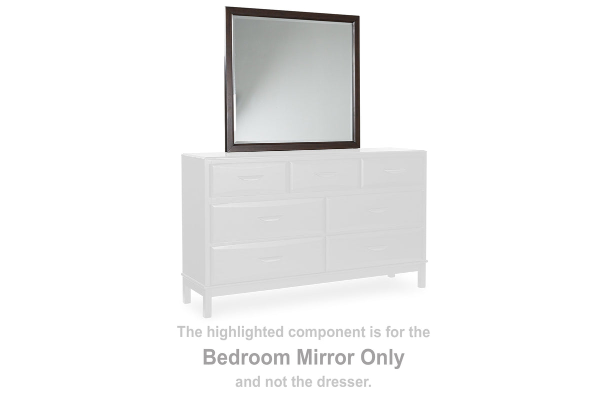 Vanmore Dark Brown Bedroom Mirror by Ashley at Eve Furniture