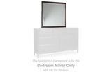 Vanmore Dark Brown Bedroom Mirror by Ashley at Eve Furniture