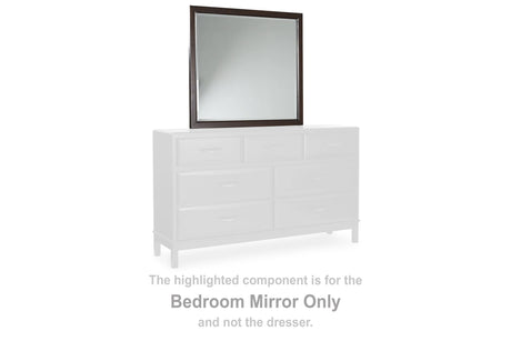 Vanmore Dark Brown Bedroom Mirror by Ashley at Eve Furniture