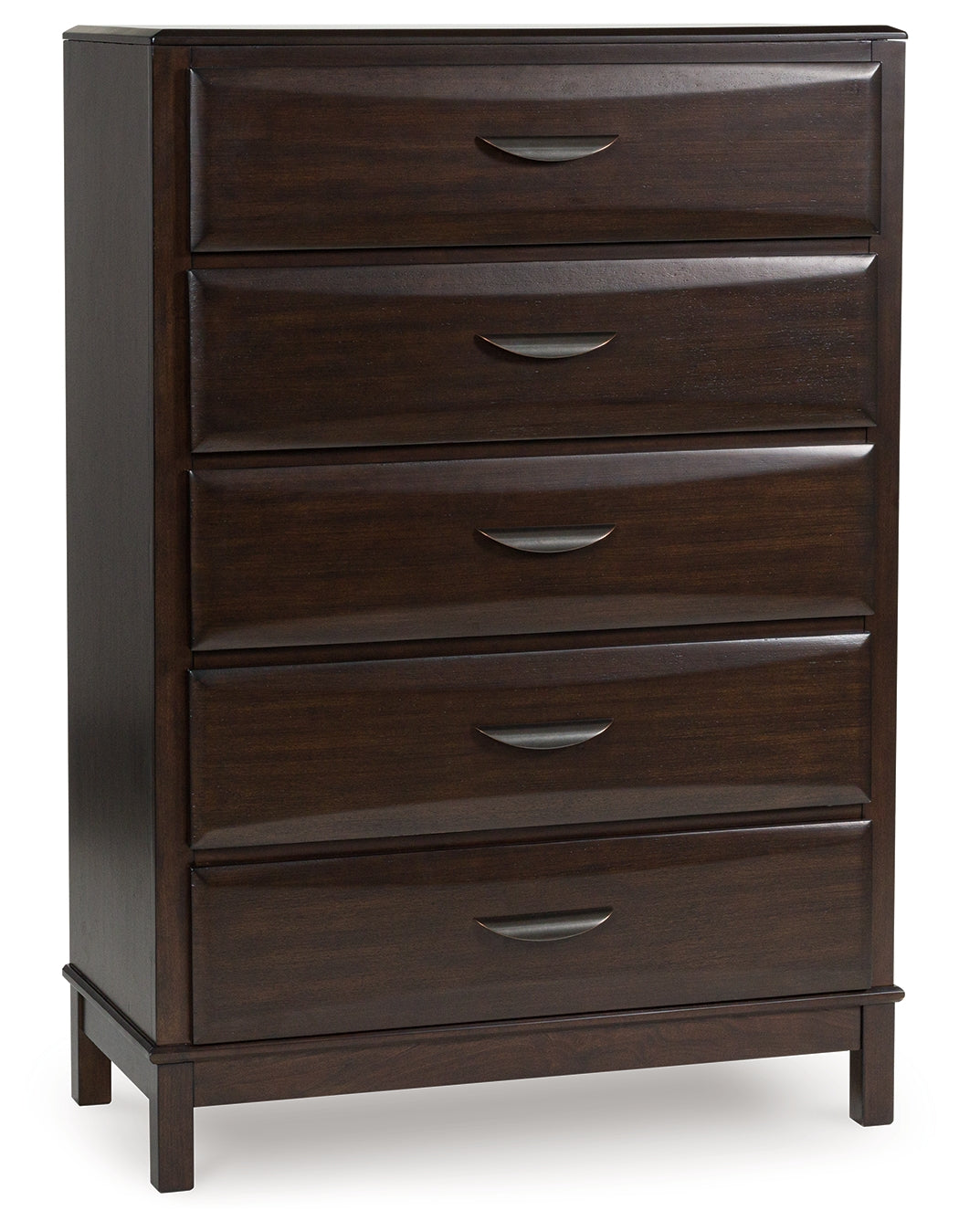 Vanmore Dark Brown Bookcase Storage Platform Bedroom Set by Ashley at Eve Furniture
