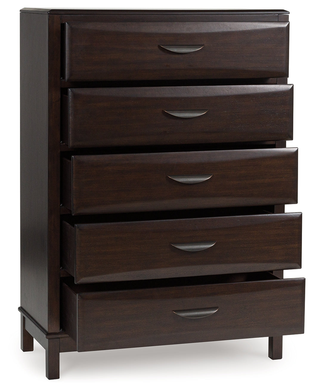 Vanmore Dark Brown Chest of Drawers by Ashley at Eve Furniture