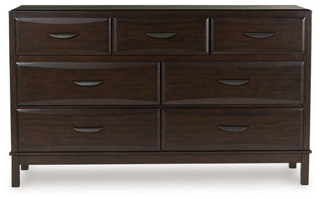 Vanmore Dark Brown Dresser by Ashley at Eve Furniture
