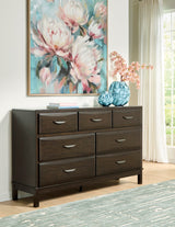 Vanmore Dark Brown Dresser by Ashley at Eve Furniture