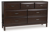 Vanmore Dark Brown Dresser by Ashley at Eve Furniture
