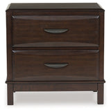Vanmore Dark Brown Nightstand by Ashley at Eve Furniture