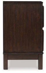 Vanmore Dark Brown Nightstand by Ashley at Eve Furniture
