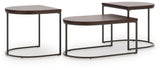 Vanmore Dark Brown Table (Set of 3) by Ashley at Eve Furniture