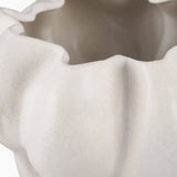 Vanna Sculptural Cream Glazed Ceramic Vase by Mercana at Eve Furniture