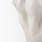 Vanna Sculptural Cream Glazed Ceramic Vase by Mercana at Eve Furniture