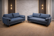 Vanti Blue 2-Piece Sofa and Loveseat by Happy Homes at Eve Furniture