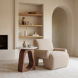 Vara White & Walnut Side Table by Zuomod at Eve Furniture