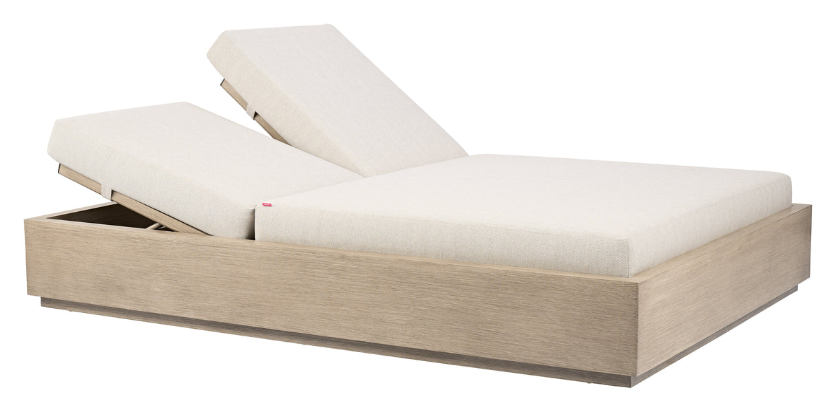 Varadero Gray Outdoor Beach Double Chaise by Zuomod at Eve Furniture