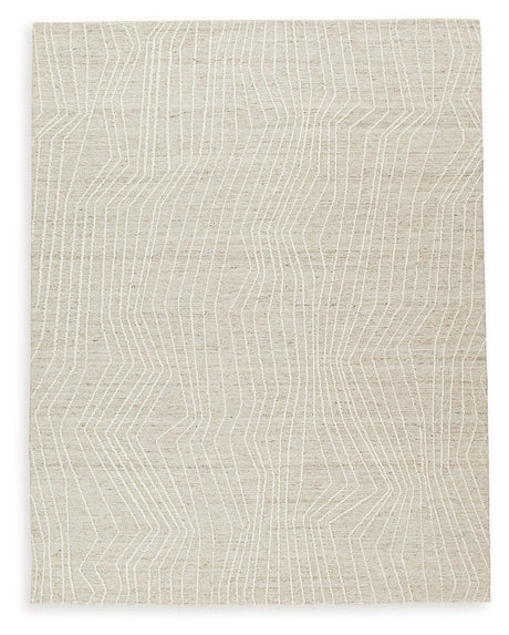 Varahill Gray/Ivory Large Rug by Ashley at Eve Furniture