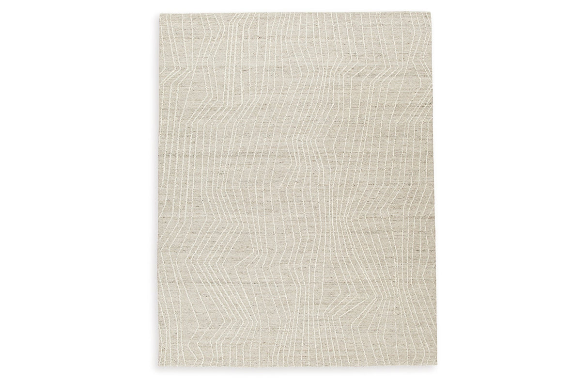 Varahill Gray/Ivory Large Rug by Ashley at Eve Furniture