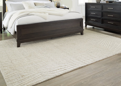 Varahill Gray/Ivory Large Rug by Ashley at Eve Furniture