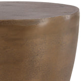 Vardon Side Table, Antique Brass by Dovetail at Eve Furniture