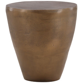 Vardon Side Table, Antique Brass by Dovetail at Eve Furniture