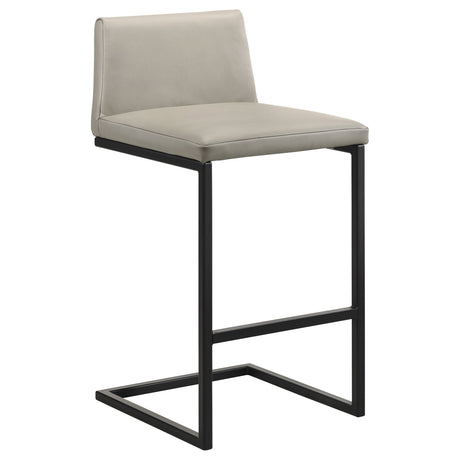 Vardon Tan Genuine Leather Bar Stool (Set of 2) by Coaster at Eve Furniture