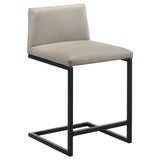 Vardon Tan Genuine Leather Counter Height Chair (Set of 2) by Coaster at Eve Furniture