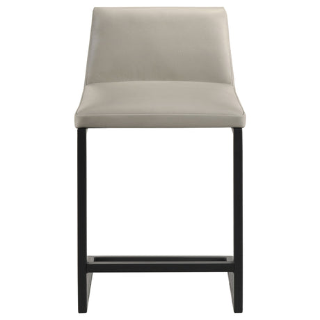 Vardon Tan Genuine Leather Counter Height Chair (Set of 2) by Coaster at Eve Furniture