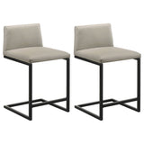 Vardon Tan Genuine Leather Counter Height Chair (Set of 2) by Coaster at Eve Furniture
