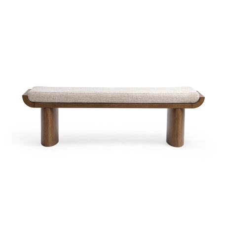 Varena Latte Accent Bench by Classic Home at Eve Furniture