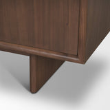 Varenna 4 Door Dark Brown Wood w/ Rope Handles Sideboard by Mercana at Eve Furniture
