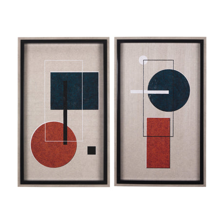 Variants II by Mercana Studio a Hand Embellished Textured Framed Art Print by Mercana at Eve Furniture