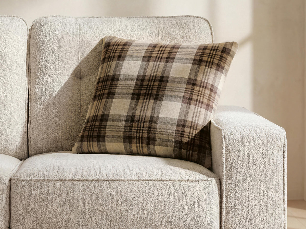 Varnburg Brown/Cream Pillow, Set of 4 by Ashley at Eve Furniture