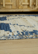 Varnler Blue/Brown/Tan Extra Large Rug by ASHLEY FURNITURE at Eve Furniture