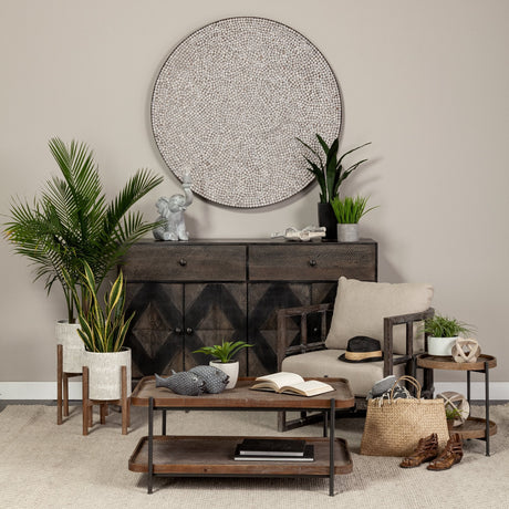 Varoona Decorative Wall Object featuring Rudraksha Stones by Mercana at Eve Furniture