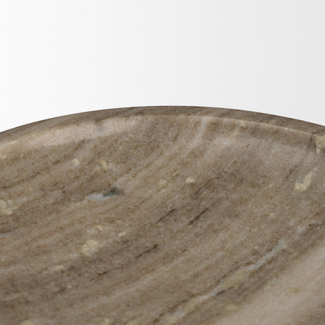Vasca Gray Marble Decorative Pedestal Bowl by Mercana at Eve Furniture