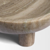 Vasca Gray Marble Decorative Pedestal Bowl by Mercana at Eve Furniture