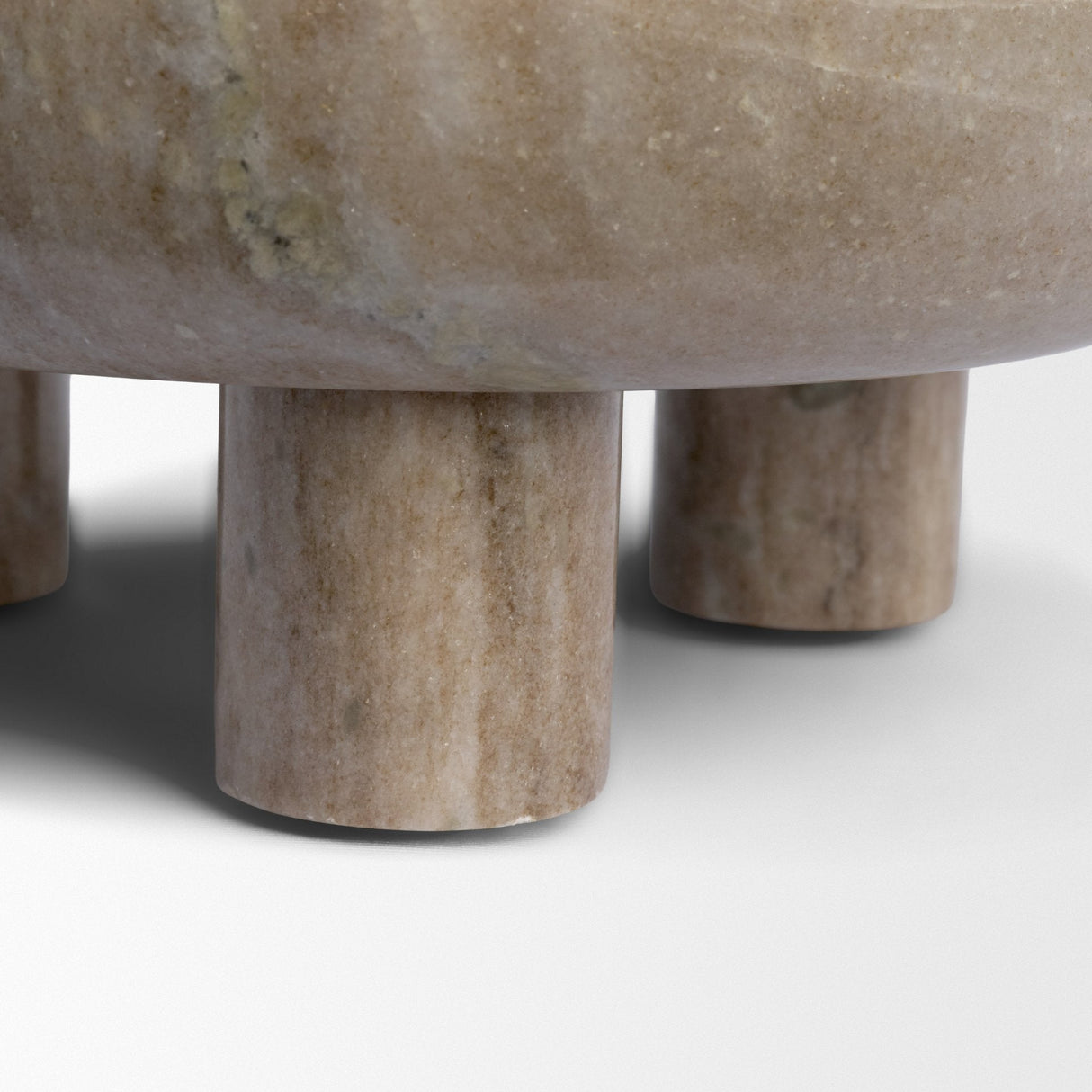 Vasca Gray Marble Decorative Pedestal Bowl by Mercana at Eve Furniture