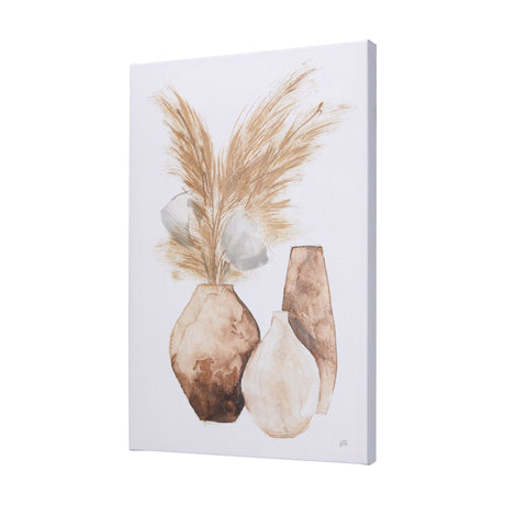 Vase Gray Pods by Mercana Studio a Hand Embellished Textured Canvas by Mercana at Eve Furniture