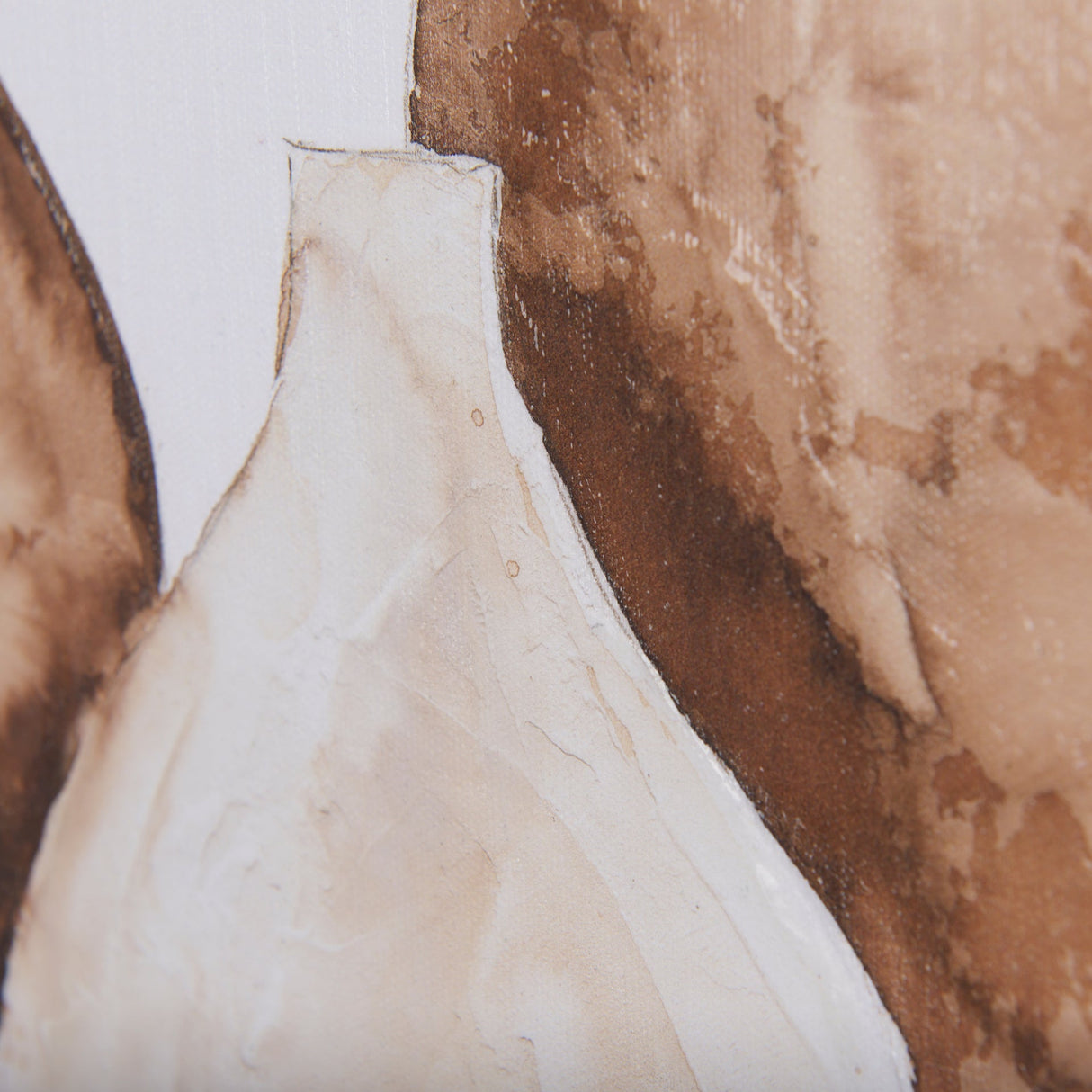 Vase Gray Pods by Mercana Studio a Hand Embellished Textured Canvas by Mercana at Eve Furniture