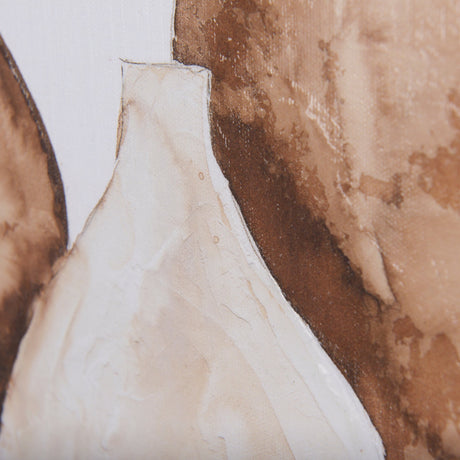 Vase Gray Pods by Mercana Studio a Hand Embellished Textured Canvas by Mercana at Eve Furniture
