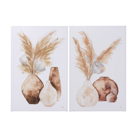 Vase Gray Pods by Mercana Studio a Hand Embellished Textured Canvas by Mercana at Eve Furniture