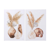 Vase Gray Pods by Mercana Studio a Hand Embellished Textured Canvas by Mercana at Eve Furniture