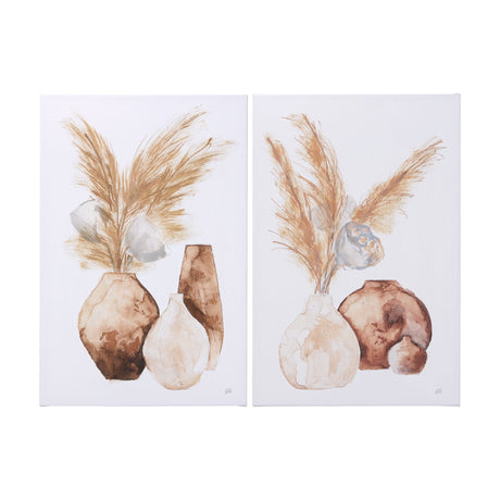 Vase Gray Pods by Mercana Studio a Hand Embellished Textured Canvas by Mercana at Eve Furniture