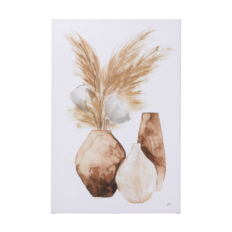 Vase Gray Pods by Mercana Studio a Hand Embellished Textured Canvas by Mercana at Eve Furniture