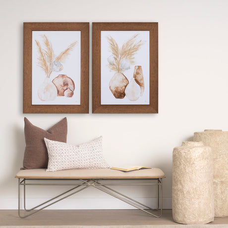 Vase Gray Pods by Mercana Studio a Hand Embellished Textured Framed Art Print by Mercana at Eve Furniture