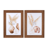 Vase Gray Pods by Mercana Studio a Hand Embellished Textured Framed Art Print by Mercana at Eve Furniture