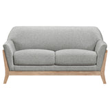 Vaughn 2-piece Fabric Upholstered Flared Arm Sofa Set Grey by Coaster at Eve Furniture