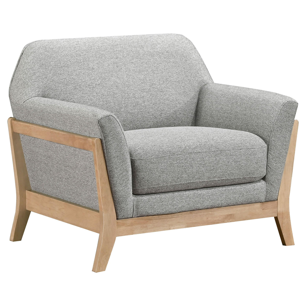 Vaughn 3-piece Fabric Upholstered Flared Arm Sofa Set Grey by Coaster at Eve Furniture